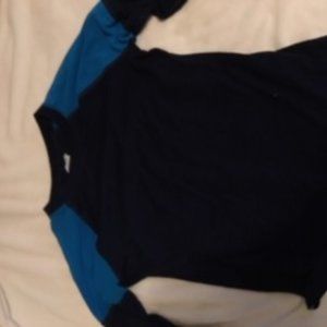 Blue Long-Sleeve workout top